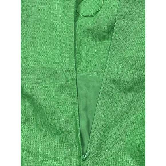 Anthropologie Mare Mare Midi Dress Green Strapless Trench Preppy Retro Sz XL NWT - Picture 9 of 12